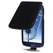 Samsung Galaxy S4 Flip Case - Black (PU Leather)