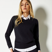 Kustom Kit Ladies Arundel Cotton Acrylic V Neck Sweater