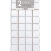 2-pack jumbo tea towels