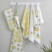 3-pack velour tea towels lemons