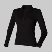 SF Ladies Long Sleeve Stretch Polo Shirt