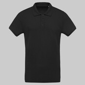 Men's organic piqué short-sleeved polo shirt