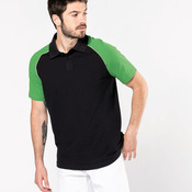 Polo baseball contrast polo shirt