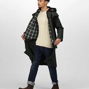 Cranbrook caped wax riding jacket
