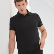 Short sleeve stretch polo