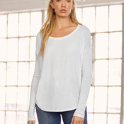 Women's Flowy Long Sleeve Tee 2 x 1 Sleeve