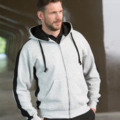 Finden and Hales Contrast Zip Hooded Sweatshirt