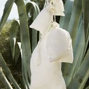 Organic cotton drawcord bag