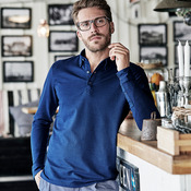 Tee Jays Luxury Fashion Stretch Long Sleeve Polo Shirt