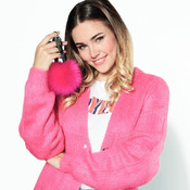Beechfield Faux Fur Pop Pom Key Ring