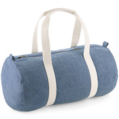 BagBase Denim Barrel Bag