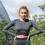 AWDis Ladies Cool Long Sleeve Crop Top