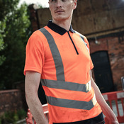 Regatta High Visibility Pro Contrast Piqué Polo Shirt