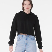 Women's cropped fleece hoodie