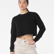 Women's cropped crew fleece