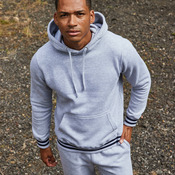 Hoodie with striped cuffs