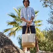 Jute Base Canvas Tote