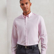 Cotton-rich Oxford stripes shirt