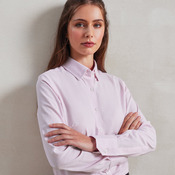 Women's cotton-rich Oxford stripes blouse