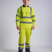High visibility long sleeve polo