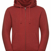Authentic melange zipped hood sweatshirt