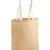 Unlaminated jute tote