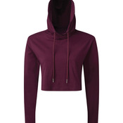 Women's TriDri® cropped hooded long sleeve t-shirt