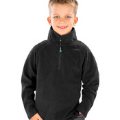 Result Genuine Recycled Kids Zip Neck Micro Fleece