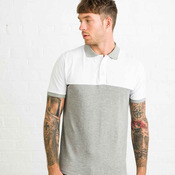 AWDis Colour Block Piqué Polo Shirt
