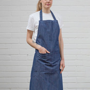 Poly-Cotton Unisex Large Apron with Halter Adjuster