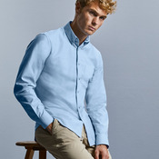 Men's Long Sleeve Tailored Button-Down Oxford Shirt