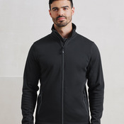 Men's spun dyed sustainable zip-through sweatshirt