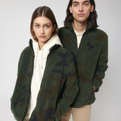 Unisex Outsider AOP sherpa zip-through jacket (STJU949)